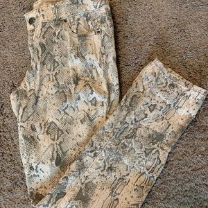 The Limited Snakeskin Skinny Jean